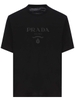 ÁO PHÔNG PRADA BLACK LOGO PRINT CHUẨN 1:1 AUTHENTIC.