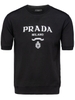 ÁO PHÔNG PRADA INTARSIA LOGO CHUẨN 1:1 AUTHENTIC