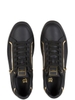 GIÀY BALMAIN B-COURT BLACK LEATHER SNEAKERS CHUẨN 1:1 AUTHENTIC