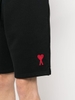 QUẦN SHORT AMI PARIS LOGO PATCH BLACK CHUẨN 1:1 AUTHENTIC