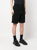 QUẦN SHORT AMI PARIS LOGO PATCH BLACK CHUẨN 1:1 AUTHENTIC