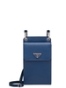 TÚI PRADA SAFFIANO LEATHER SMARTPHONE BLUE CHUẨN 1:1 AUTHENTIC