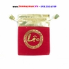 Túi Gấm Nhung Đỏ chữ LỘC 7x9cm