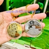 Cặp xu Úc hình con rắn vàng bạc (tặng túi gấm đỏ)