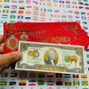Tiền 2 Đô , 2 USD con Heo mạ vàng 3D tuổi Hợi