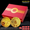 Bộ Tiền Xu 12 Con Giáp Mạ Vàng (kèm hộp quà tặng)
