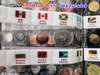 Bộ Tiền Xu 60 Nước có cờ và tên nước