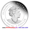Xu con cọp Úc mạ bạc Tết 2022 (tặng túi gấm đỏ)