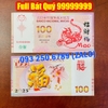 Số Cực Đẹp 99999999 - Tiền hình con Mèo 100 Macao lì xì tết, giá tốt, kèm bao lì xì tết, Siêu Rẻ