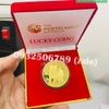 Tiền xu hình con mèo mạ vàng Úc (tặng hộp nhung đỏ)
