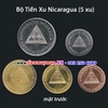 Bộ tiền xu Nicagagua 5 xu