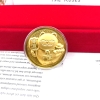 Đồng xu mèo vàng 24k tặng kèm túi gấm 2023