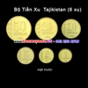 Bộ tiền xu Tajikistan 6 xu