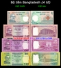 Bộ tiền Bangladesh 4 tờ 2 5 10 20 Taka