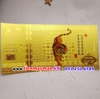 Tiền hình con cọp Macao 100 mạ vàng plastic (mẫu 1)