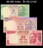 Bộ tiền Ấn Độ - India 3 tờ 5 10 20 Rupees