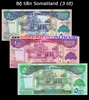 Bộ tiền Somaliland 3 tờ 500 1000 5000 Shillings 2015