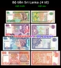 Bộ tiền Sri Lanka 4 tờ 10 20 50 100 Rupees