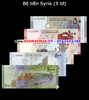 Bộ tiền Syria 5 tờ 50 100 200 500 1000 Pounds