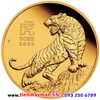 Tiền xu hình con hổ mạ vàng Úc (tặng hộp nhung đỏ)