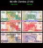 Bộ tiền Zambia 3 tờ 20 50 100 Kwacha 2018