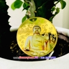 Đồng Xu Tượng Phật Thích Ca Mạ Vàng