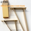 Triangular table leg frame, matte black paint - Processed by Vinahardware (VNH)