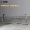 Triangular two-spoke iron legs, matte black paint - VNH40010