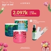 Combo - Mua 3 nến ly 3 bấc sáp đậu nành dòng Aromatherapy tặng chai xịt khử khuẩn và 2 hộp diêm