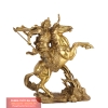 Quan công cưỡi ngựa đồng nguyên chất 29x15x34cm - 5kg