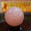 Quả cầu thạch anh hồng tự nhiên ĐK 7.6cm - 0.6kg - MTA176