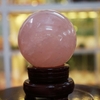 Quả cầu thạch anh hồng tự nhiên ĐK 7.6cm - 0.6kg - MTA176