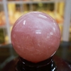 Quả cầu thạch anh hồng tự nhiên ĐK 10cm - 1.4kg - MTA188