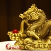 Rồng Nhả Ngọc Cưỡi Sóng Kích Thước 15x4x10cm - 0.5kg