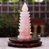 Tháp văn xương thạch anh hồng 7 tầng 19x6.6cm -900g-SP001094-4
