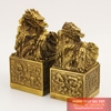 Ấn rồng cửu long đồng nguyên chất 7x7x13cm - 0.9kg
