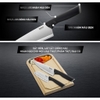 Bộ 2 dao làm bếp Tefal Comfort K221S244 (15cm, 12cm) - Cán dao làm bằng nhựa TPR nhám màu đen.