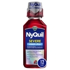 SIRO TRỊ CẢM LẠNH, CẢM CÚM BAN ĐÊM VICK NYQUIL SEVERE COLD & FLU, BERRY FLAVOR,12 OZ