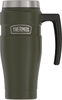 CỐC CÁCH NHIỆT CHÂN KHÔNG KHÔNG GỈ MÀU XANH LÁ MẠ - THERMOS STAINLESS KING VACUUM-INSULATED TRAVEL MUG, ARMY GREEN, 16 OZ