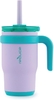 LY CÁCH NHIỆT BẰNG THÉP KHÔNG GỈ CÓ TAY CẦM - REDUCE 14 OZ COLDEE TUMBLER WITH HANDLE FOR KIDS, PURPLE MERMAID