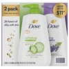 SỮA TẮM DƯỠNG ẨM - DOVE REFRESH & RELAX BODY WASH, SET 2 CHAI