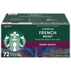 CÀ PHÊ RANG XAY ĐẬM KIỂU PHÁP DẠNG CỐC - STARBUCKS DARK FRENCH ROAST K-CUP, 72 CỐC