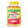 VIÊN UỐNG BỔ SUNG OMEGA-3 HỖ TRỢ SỨC KHỎE TỔNG THỂ - SPRING VALLEY PROACTIVE SUPPORT OMEGA-3 MINI FISH OIL DIETARY SUPPLEMENT, 1000 MG, 120 VIÊN