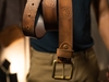 Thắt lưng da bò sáp khóa đồng cổ điển phong cách HARLEY. Bảng dây lớn 3.8cm