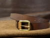 Thắt lưng da bò khoá đồng 3.4cm BM11 Manuk Leather