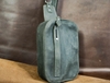 Túi đeo chéo da bò đa dụng, kết hợp clutch cầm tay 7in màu xanh rêu