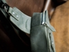 Túi đeo chéo da bò đa dụng, kết hợp clutch cầm tay 7in màu xanh rêu