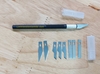 Bộ Dao trổ tay cầm nhựa abs ( màu đen) kèm 9 lưỡi dao mới ! dụng cụ hỗ trợ sửa chữa bo mạch.