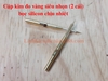 Cặp kim đo vàng siêu nhọn 3.9cm có bọc silicon chịu nhiệt (2 cái)