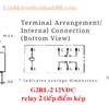 Rơ le G2RL-2 12VDC 2 tiếp điểm 8A 250VAC mới chính hãng.